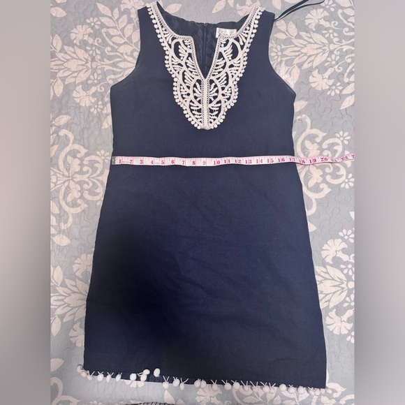 Blue Dress with Lace Details - Picture 6 of 8